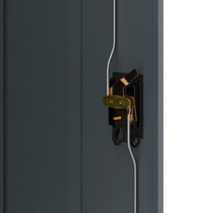 Aktenschrank Anthrazit Stahl 90x40x105cm