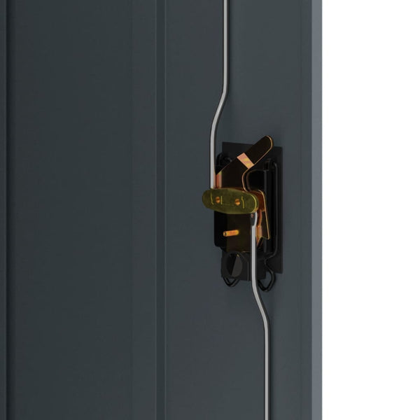 Aktenschrank Anthrazit Stahl 90x40x105cm
