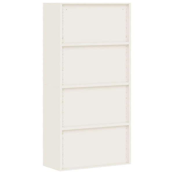 Aktenschrank Stahl Anthrazit/Weiß 90x40x180cm