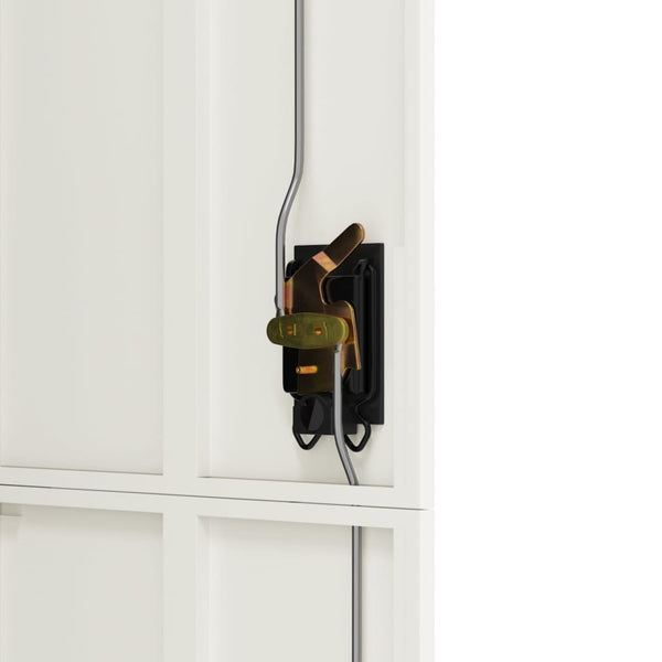 Aktenschrank Stahl Anthrazit/Weiß 90x40x180cm