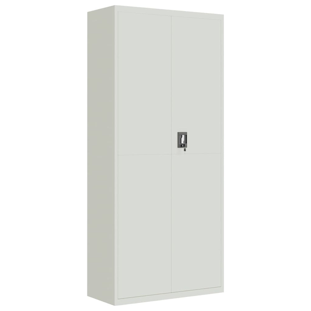 Aktenschrank Stahl Hellgrau 90x40x200cm