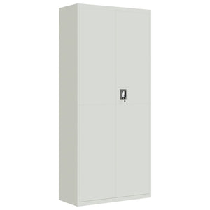 Aktenschrank Stahl Hellgrau 90x40x200cm