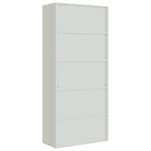 Aktenschrank Stahl Hellgrau 90x40x200cm