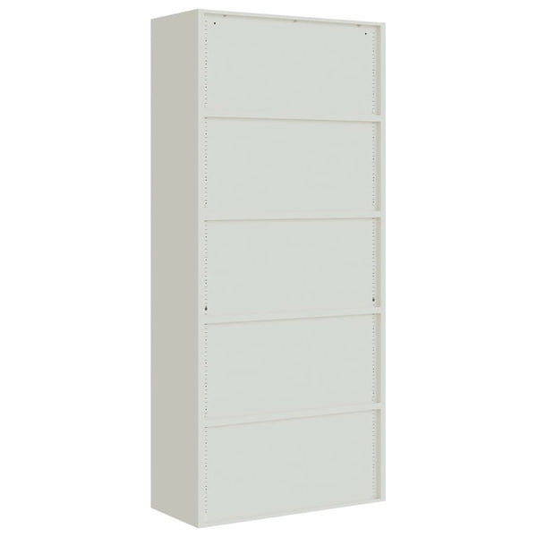 Aktenschrank Stahl Hellgrau 90x40x200cm