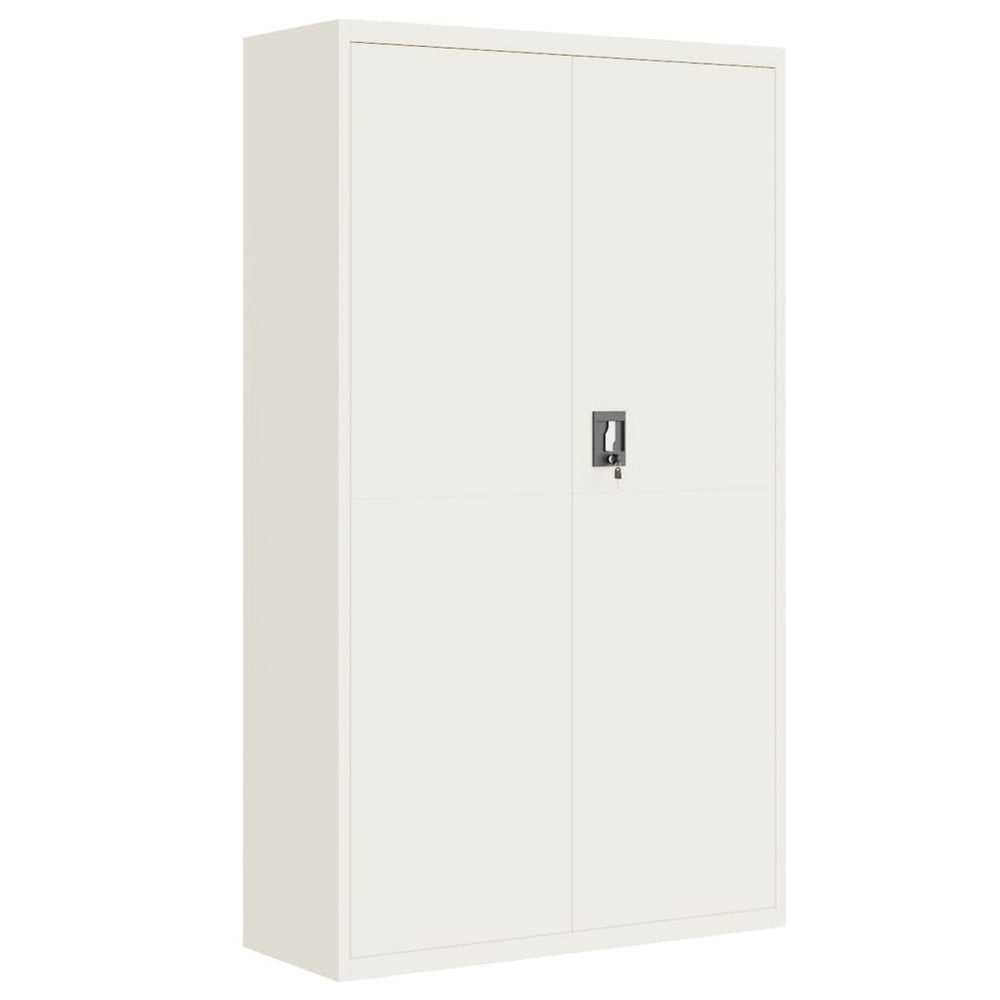 Aktenschrank Weiß Stahl 105x40x180cm