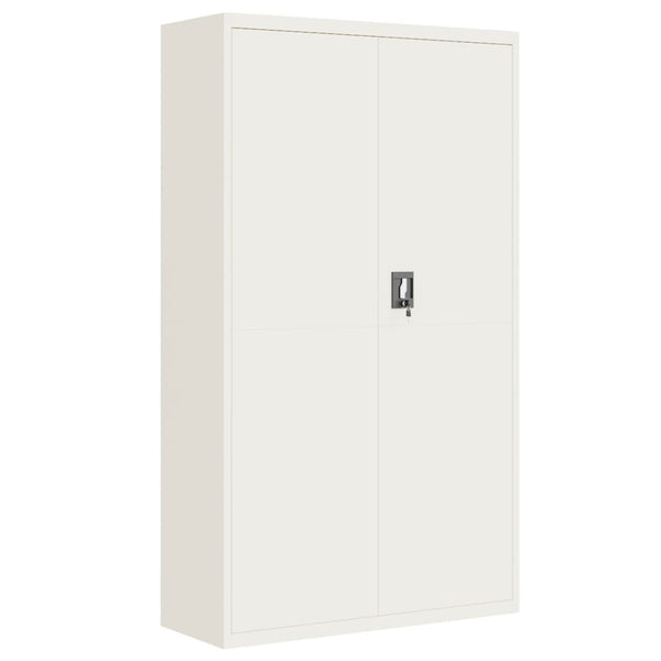 Aktenschrank Weiß Stahl 105x40x180cm