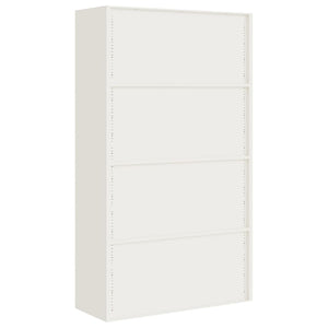 Aktenschrank Weiß Stahl 105x40x180cm