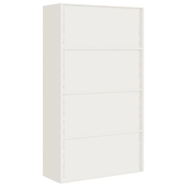 Aktenschrank Weiß Stahl 105x40x180cm