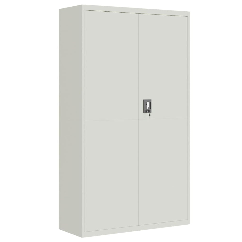 Aktenschrank Stahl Hellgrau 105x40x180 cm