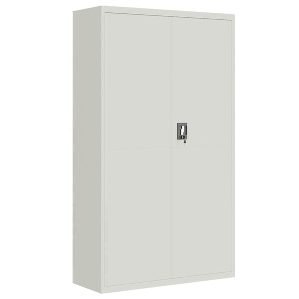 Aktenschrank Stahl Hellgrau 105x40x180 cm