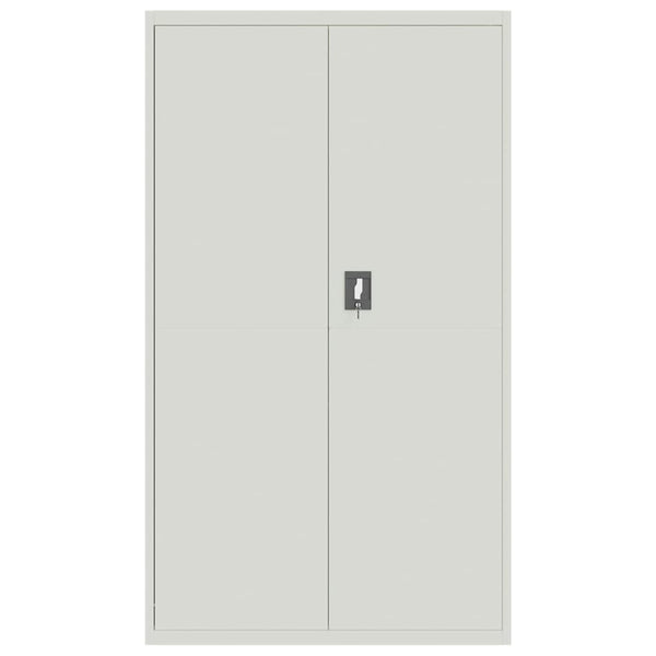 Aktenschrank Stahl Hellgrau 105x40x180 cm