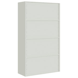 Aktenschrank Stahl Hellgrau 105x40x180 cm