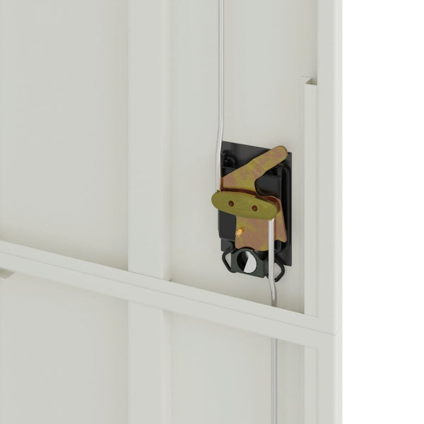 Aktenschrank Stahl Hellgrau 105x40x180 cm