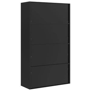 Aktenschrank Schwarz Stahl 105x40x180 cm