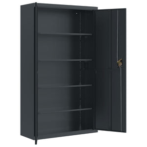 Aktenschrank Anthrazit Stahl 105x180 cm