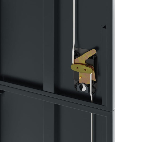 Aktenschrank Anthrazit Stahl 105x180 cm