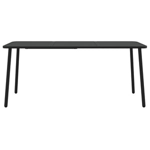 vidaXL Salon de jardin 9 pcs Anthracite Acier