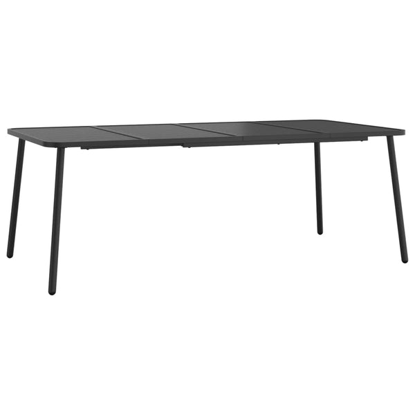 vidaXL Salon de jardin 9 pcs Anthracite Acier