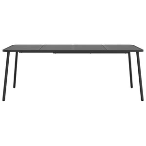 vidaXL Salon de jardin 9 pcs Anthracite Acier