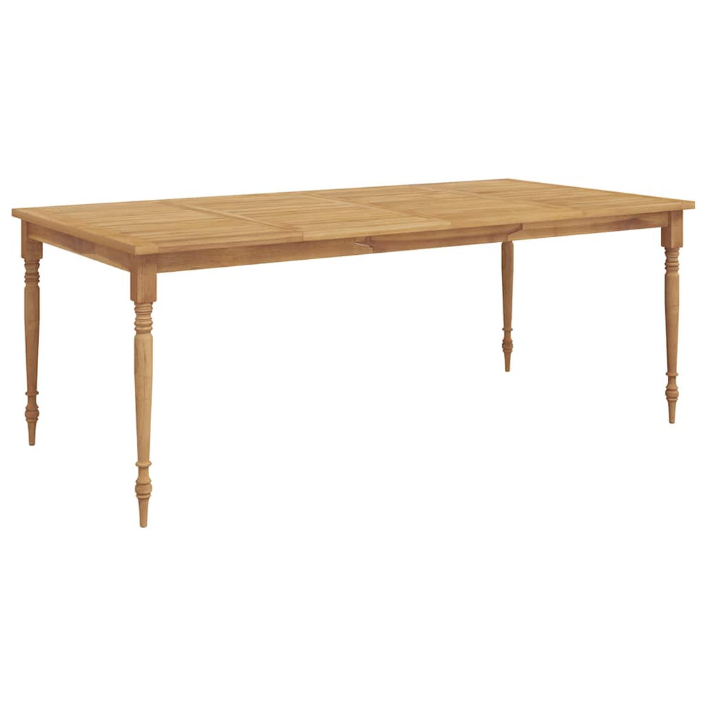 Massivholz Teak Gartentisch 200x100 cm