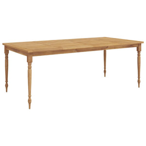 Massivholz Teak Gartentisch 200x100 cm