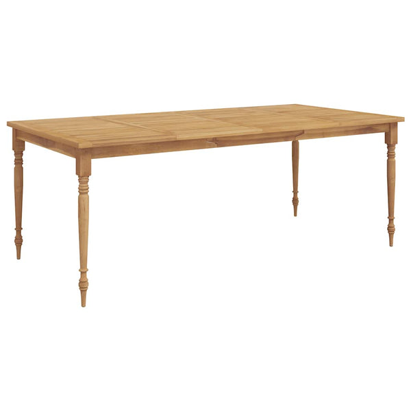 Massivholz Teak Gartentisch 200x100 cm