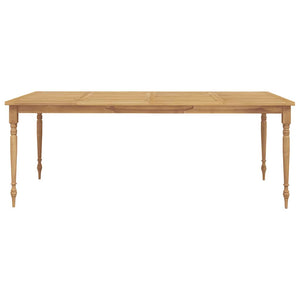 Massivholz Teak Gartentisch 200x100 cm