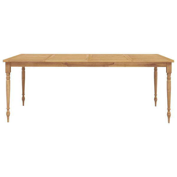 Massivholz Teak Gartentisch 200x100 cm