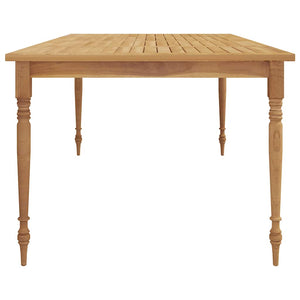 Massivholz Teak Gartentisch 200x100 cm