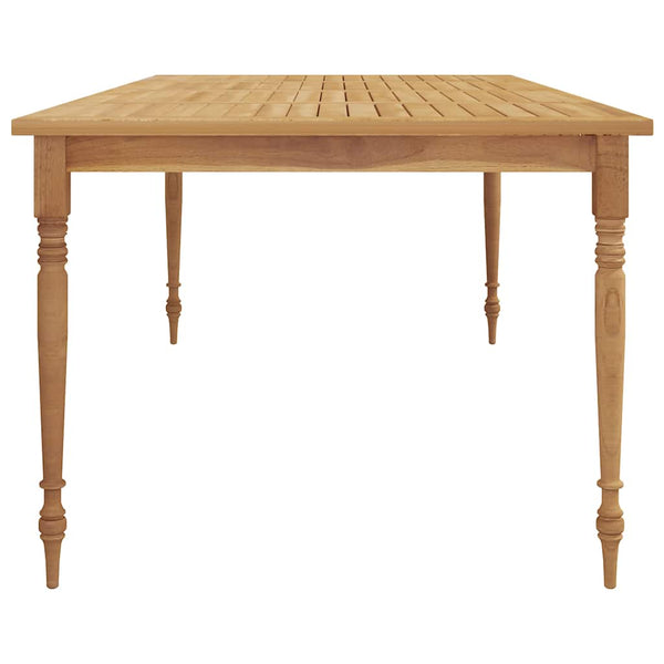 Massivholz Teak Gartentisch 200x100 cm