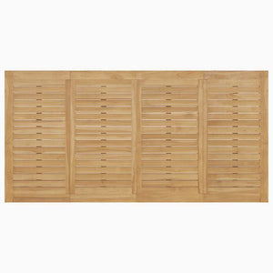 Massivholz Teak Gartentisch 200x100 cm