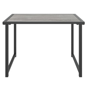 vidaXL Salon de jardin 4 pcs avec coussins anthracite acier