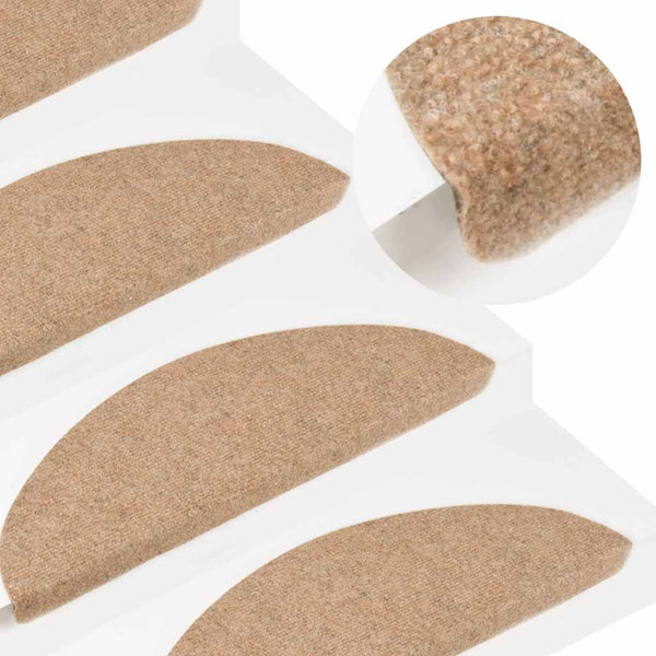 Selbstklebende Stufenmatten Beige 10er Set