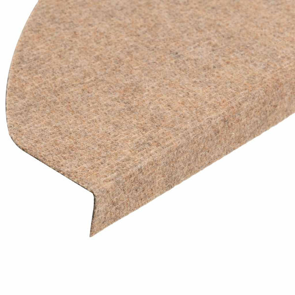 Selbstklebende Stufenmatten Beige, 10er Set