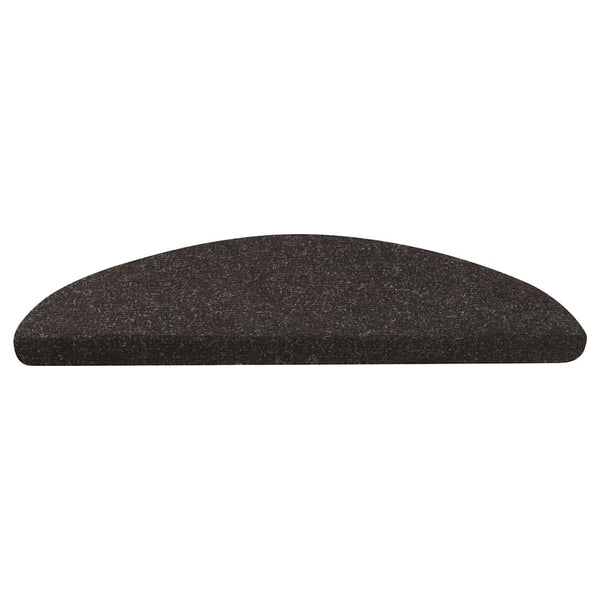 Selbstklebende Stufenmatten, 10er Set, Schwarz 56x17 cm