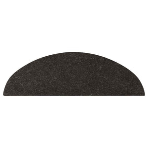 Selbstklebende Stufenmatten, 10er Set, Schwarz 56x17 cm