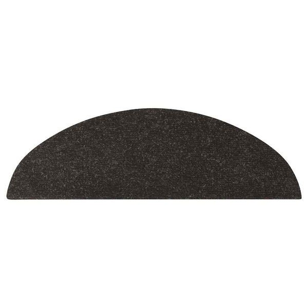 Selbstklebende Stufenmatten, 10er Set, Schwarz 56x17 cm