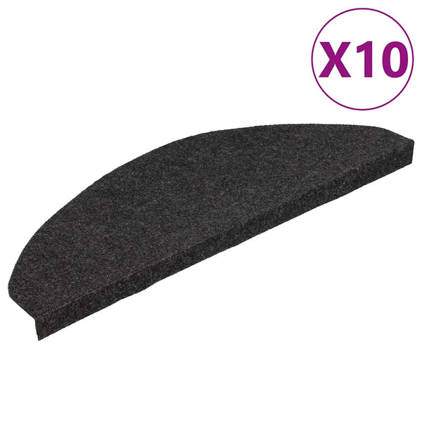 Selbstklebende Stufenmatten Schwarz 10er Set