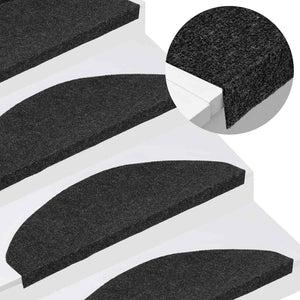 Selbstklebende Stufenmatten Schwarz 10er Set