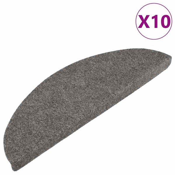 Selbstklebende Stufenmatten Grau 10er Set