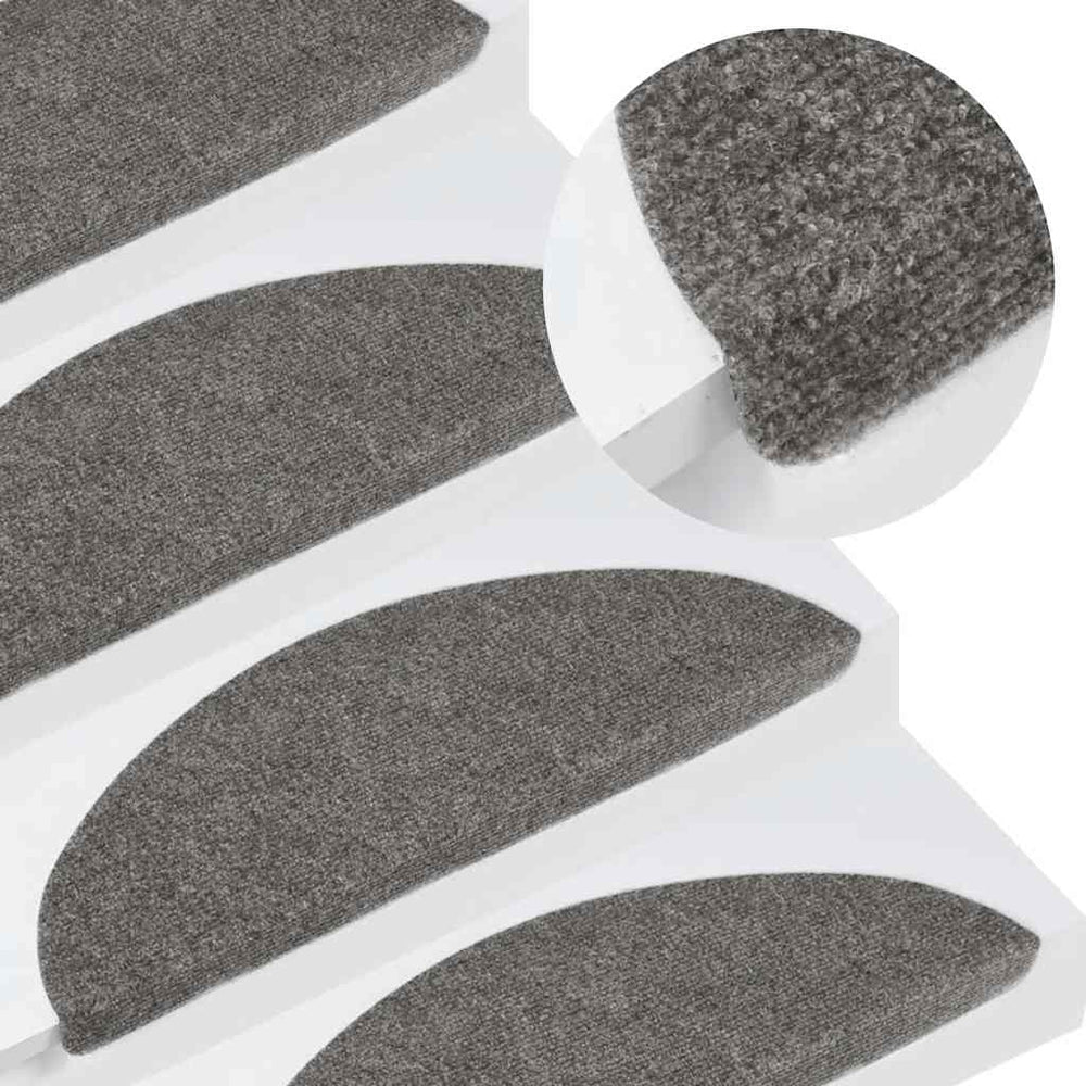 Selbstklebende Stufenmatten Grau 10er Set