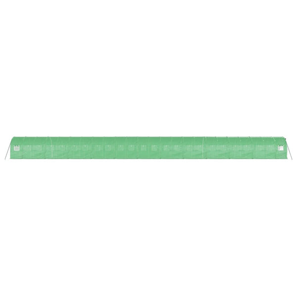 vidaXL Serre avec cadre en acier Vert 48 m² 24x2x2 m