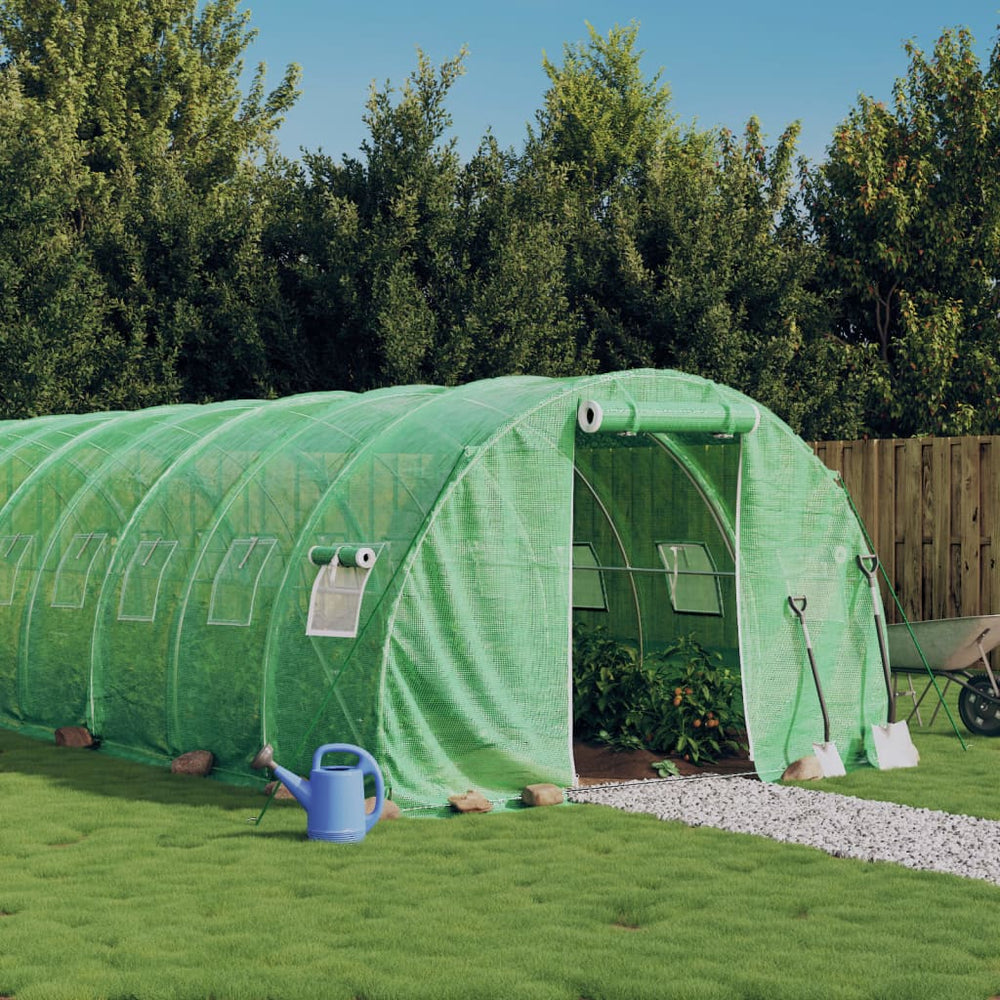 Großes Gewächshaus mit Stahlrahmen, 54 m²