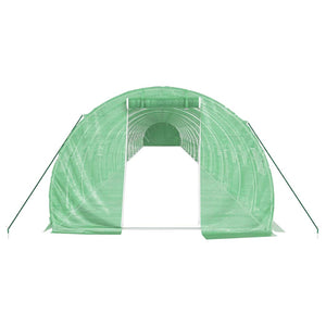 Serre de jardin avec cadre en acier vidaXL Vert 72 m² 24x3x2 m