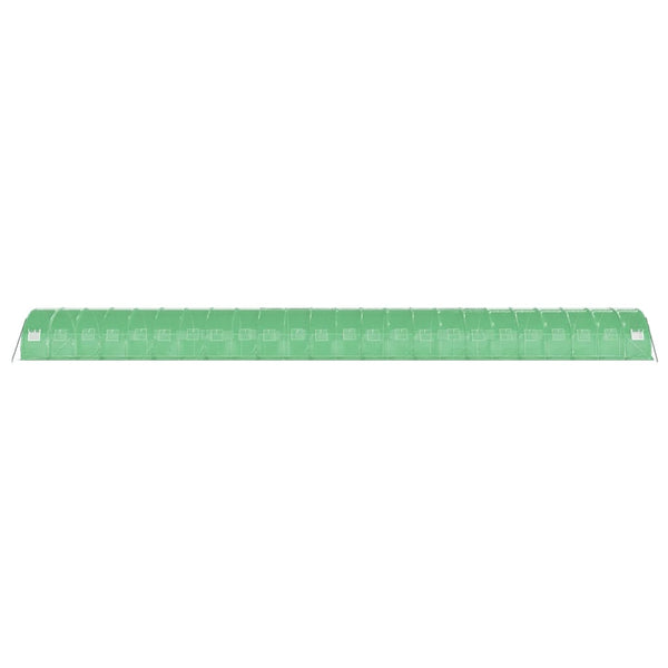 Serre de jardin avec cadre en acier vidaXL Vert 72 m² 24x3x2 m