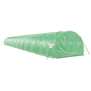 Serre de jardin avec cadre en acier vidaXL Vert 72 m² 24x3x2 m