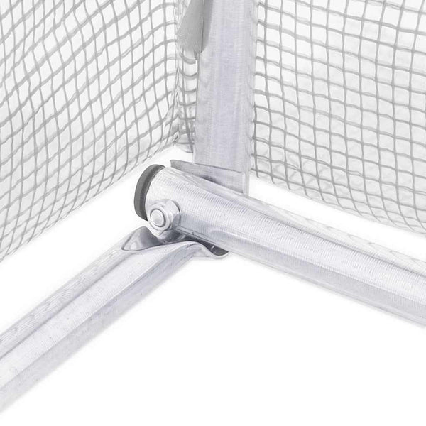 Weißes Gewächshaus mit Stahlrahmen 18 m²