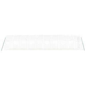 Weißes Gewächshaus mit Stahlrahmen 10x3x2 m