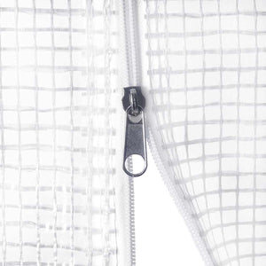 Weißes Gewächshaus mit Stahlrahmen 48 m²