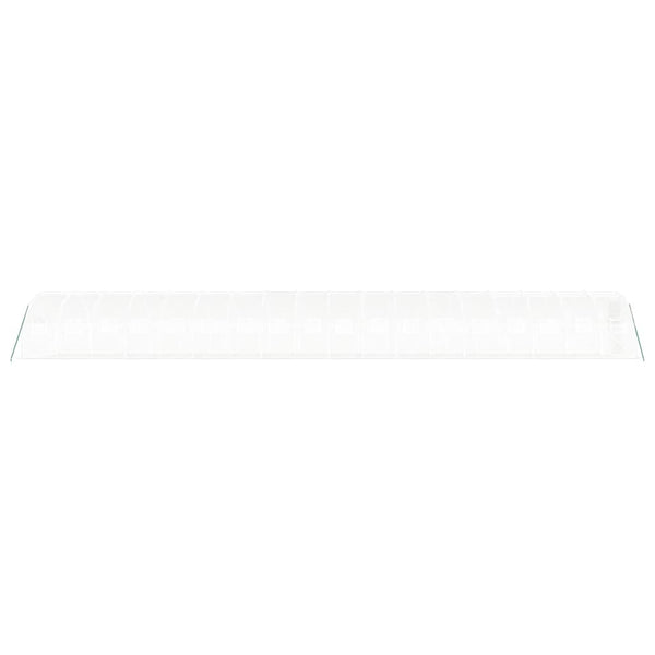 Weißes Stahlrahmen Gewächshaus 18x3x2 m, 54 m²
